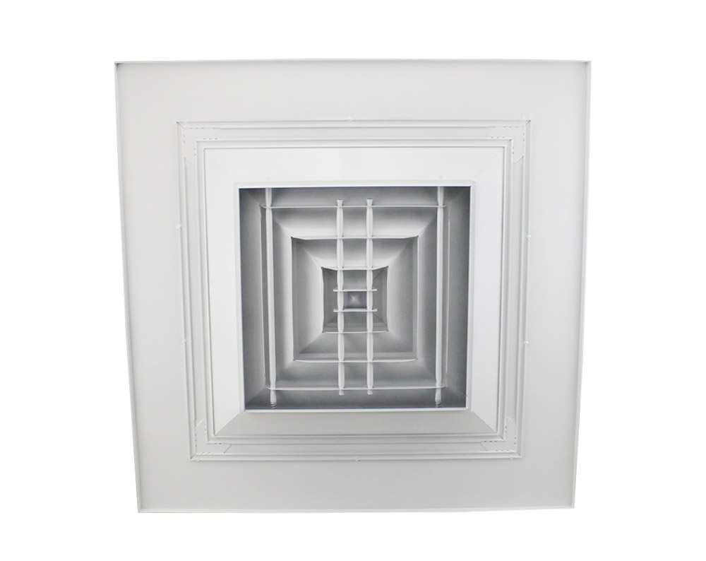 SD-A5 Square Ceiling Diffuser,air conditioning diffuser size,Curved blade square air diffuser