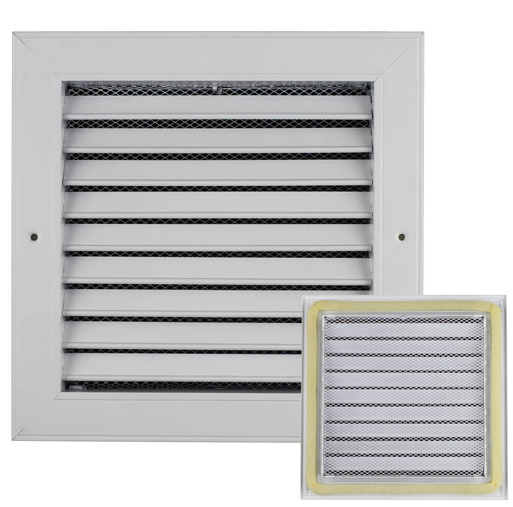 SG-FBN Single deflection air grille with net with sponge, fresh air grille, wholesale return air grille