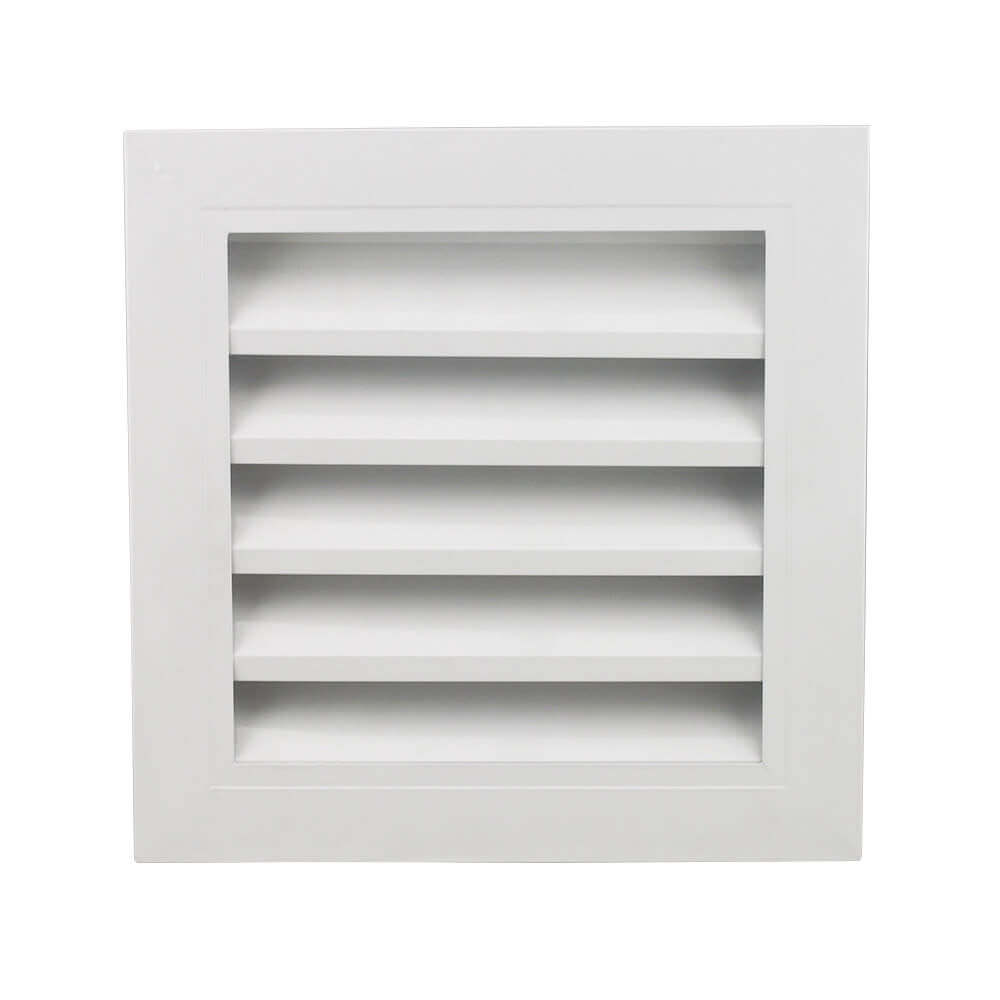 What are the precautions for the installation of grille louvers?