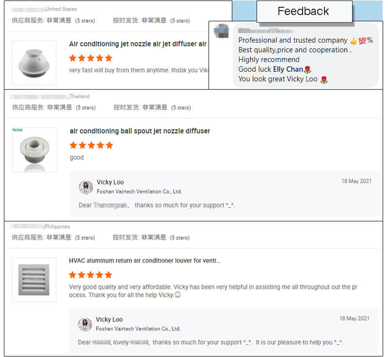 Vairtech customers feedback