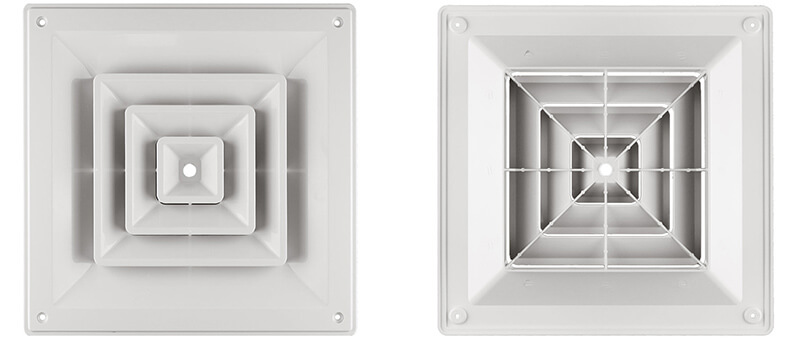 plastic square air diffuser