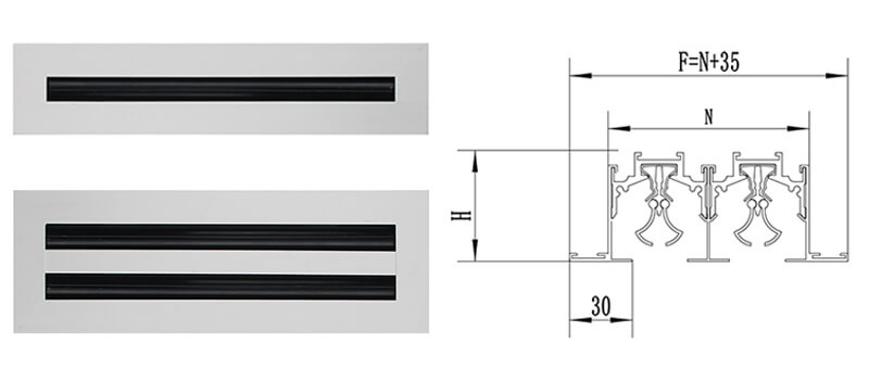 linear slot diffuser LS-A