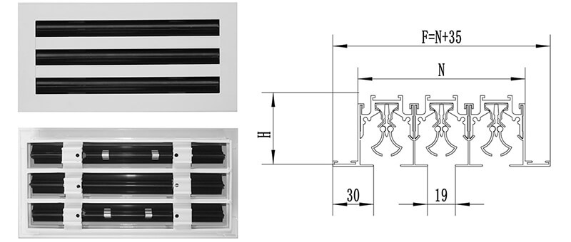 linear slot diffuser LS-B