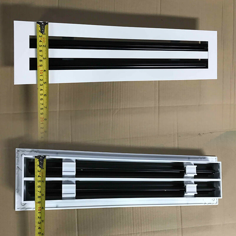 LS-A Linear slot diffuser (25mm Slot), aluminum supply slot air diffuser,  adjustable air diffuser