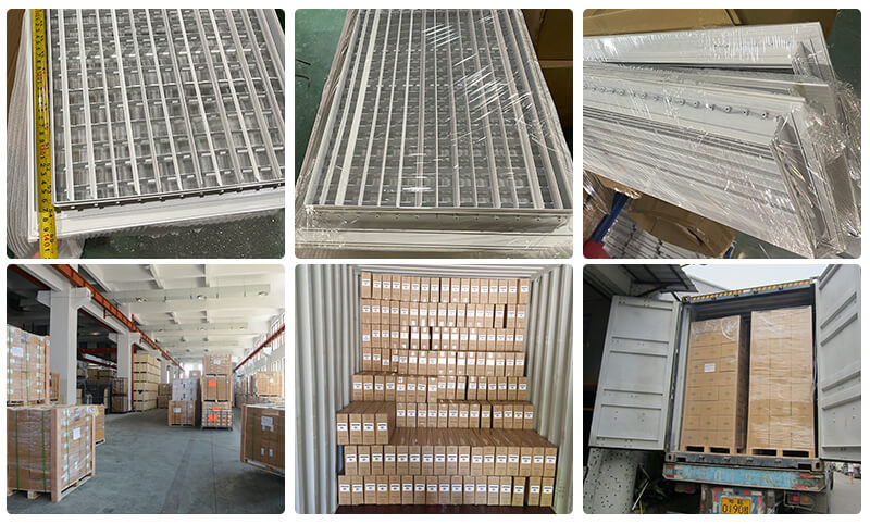Double deflection air grille packing