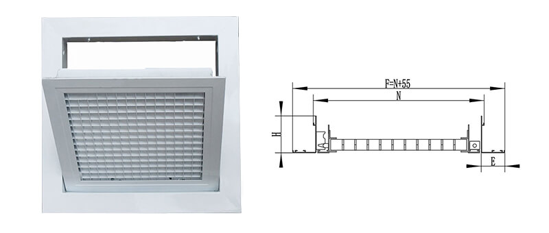 eggcrate grille drawing