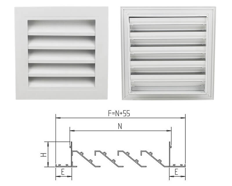 air louver drawing