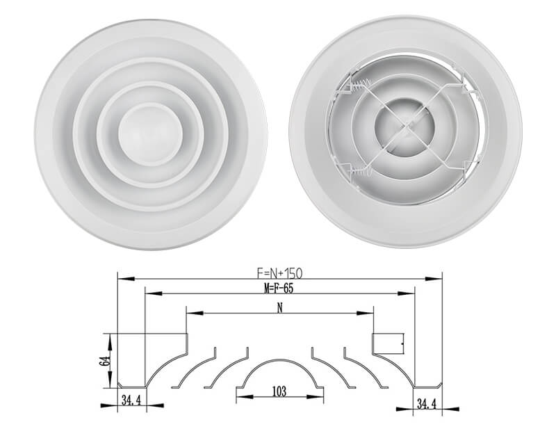 round diffuser drawing