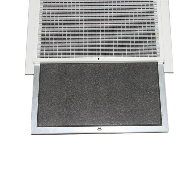 EG-AU Door-hinged eggcrate grille c/w removable G3 filter, aluminun eggcrate air grille, eggcrate grille supplier