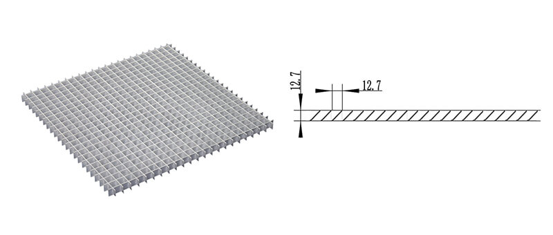 EG-C egg crate grille drawing