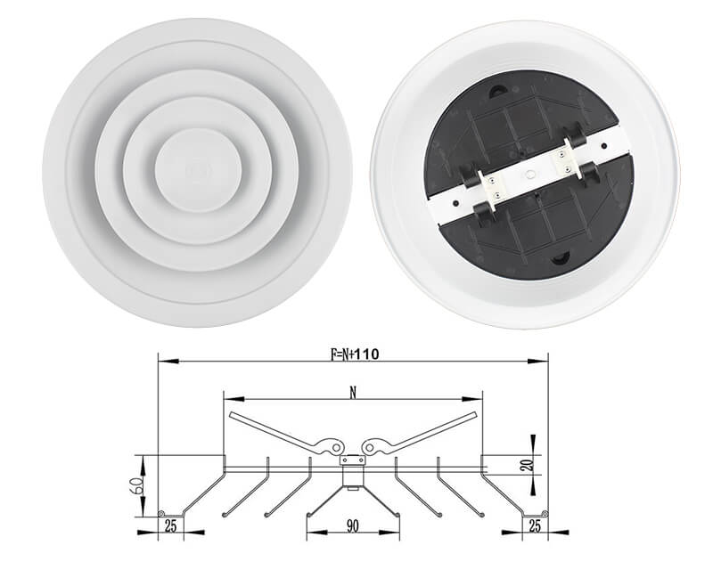 round diffuser drawing