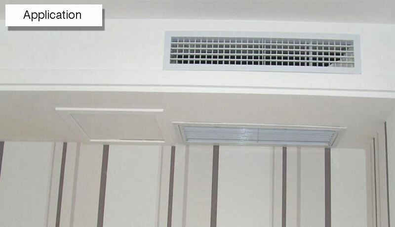Double deflection air grille application
