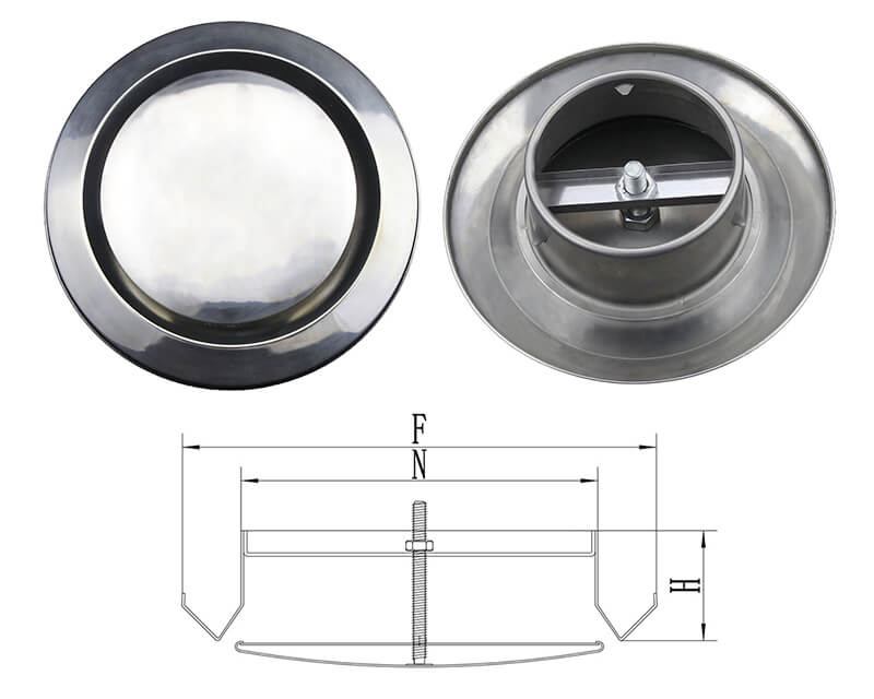 DV-SR disc valve hvac drawing